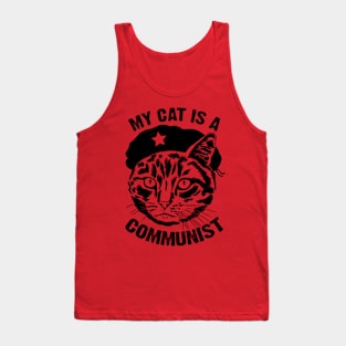 My Cat is a Communist - Funny Tank Top